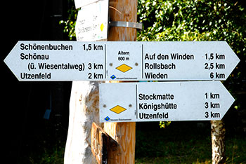 Aitern, Holzinshaus, Multen und Rollsbach im Naturpark Südschwarzwald