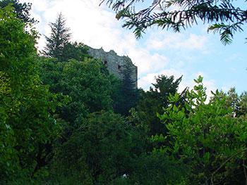 Burg Badenweiler im Kur- und Bäderort 