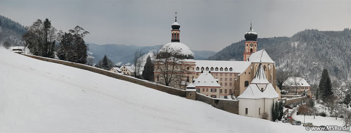 Kloster St. Trudpert Münstertal im Winter