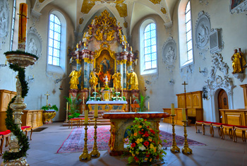 Kloster St. Märgen, ehemaliges Augustiner-Chorherrenstift, in St. Märgen im Schwarzwald