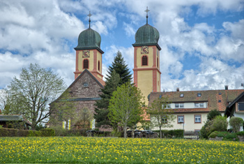 Kloster St. Märgen, ehemaliges Augustiner-Chorherrenstift, in St. Märgen im Schwarzwald