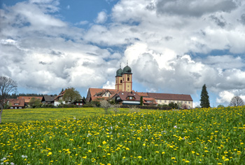 Kloster St. Märgen, ehemaliges Augustiner-Chorherrenstift, in St. Märgen im Schwarzwald